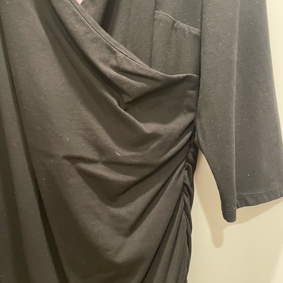 Bravissimo Black dress, ruched on the sides,SLIMMING,Stretch Sz 14 Rsc, Sexy - Picture 7 of 10